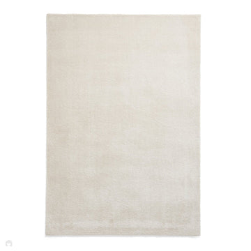 Washable Cove Modern Tonal Plain Soft-Touch Textured Sleek Low Profile Polypropylene Shaggy Pile Cream Rug-Think Rugs-Rug Love - The Most Loved Rug Store